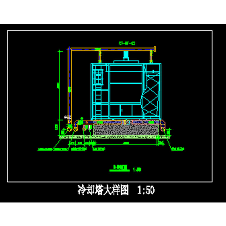 冷卻塔大樣圖